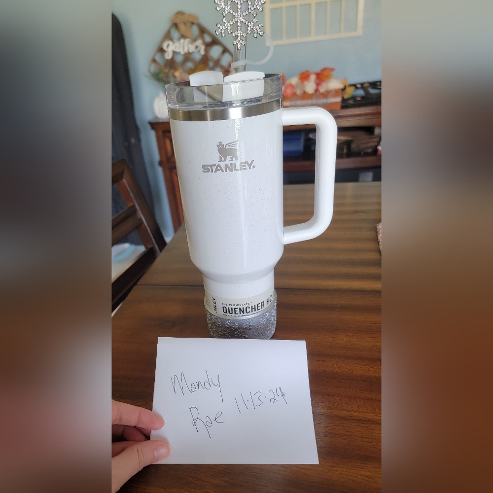 Pearl Stanley with snowflake accessories